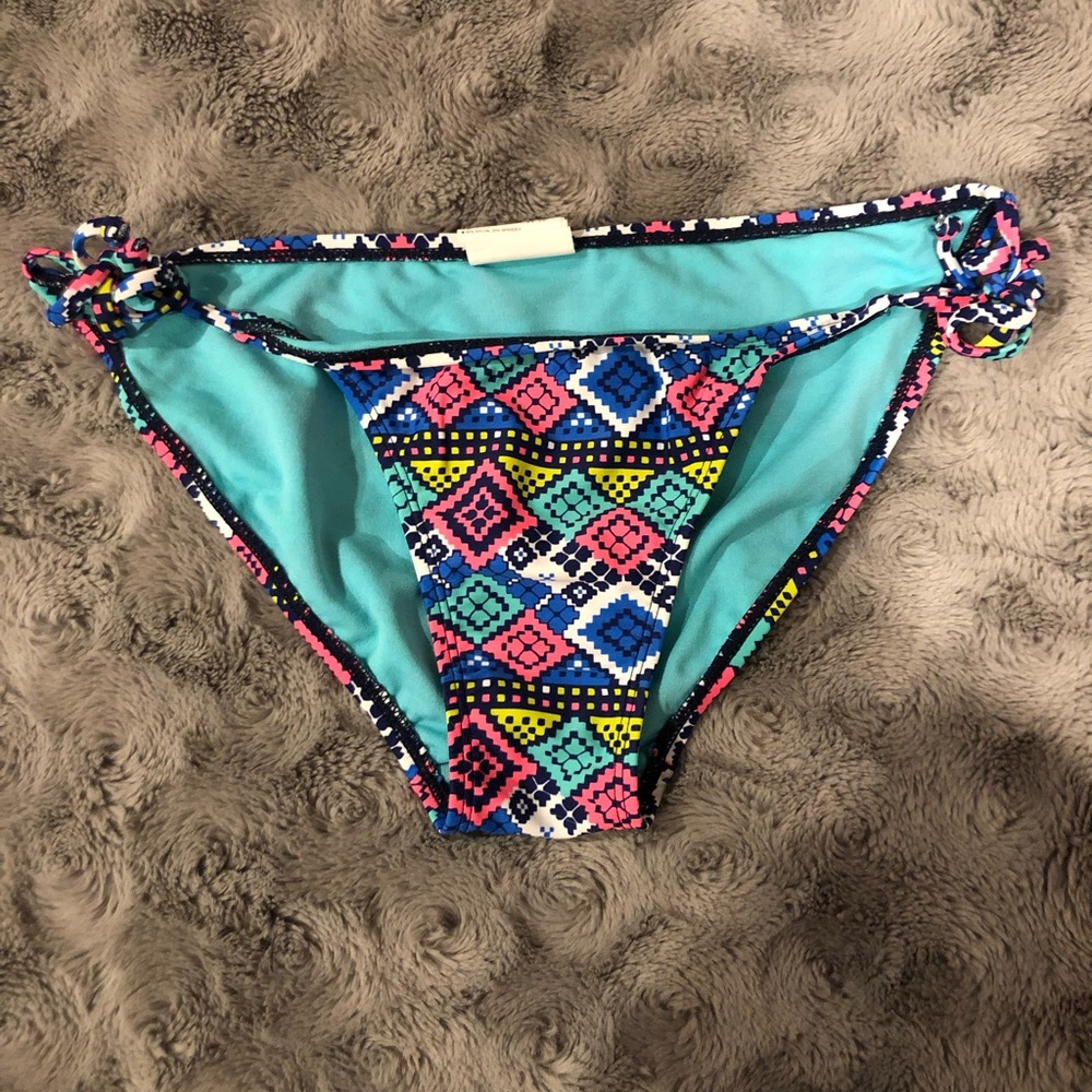 Tribal Print String Bikini Bottoms